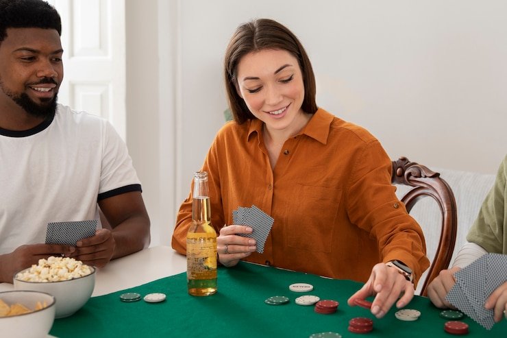 Live Bandar Ceme dealer table on hokidewa login showing domino layout and betting interface
